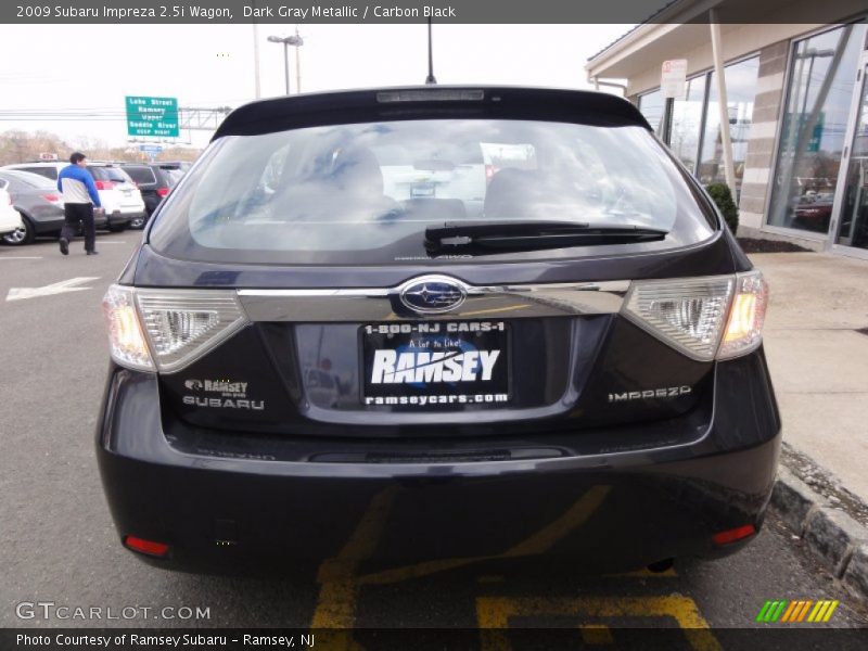 Dark Gray Metallic / Carbon Black 2009 Subaru Impreza 2.5i Wagon