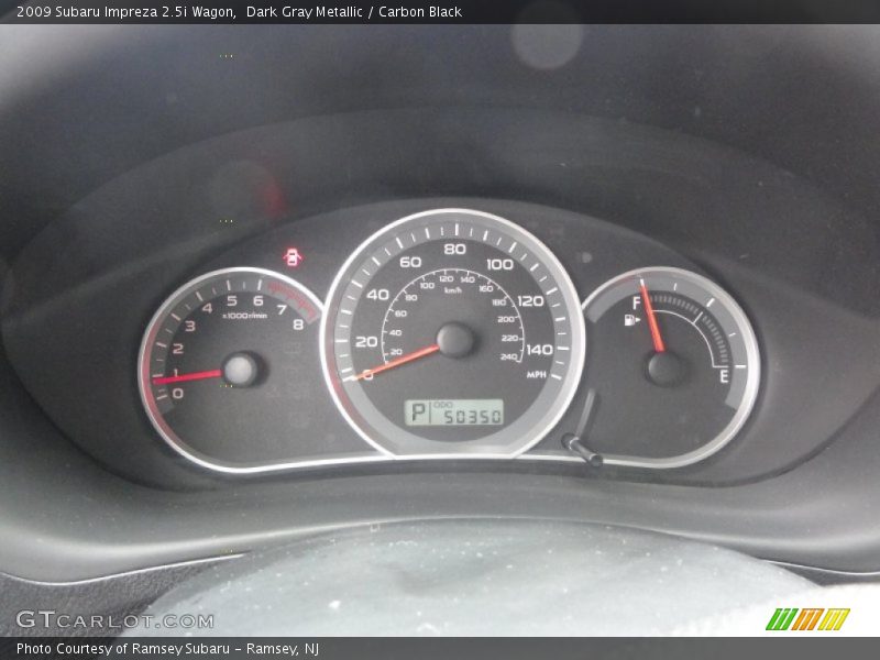 Dark Gray Metallic / Carbon Black 2009 Subaru Impreza 2.5i Wagon