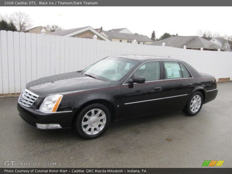 Black Ice / Titanium/Dark Titanium 2008 Cadillac DTS
