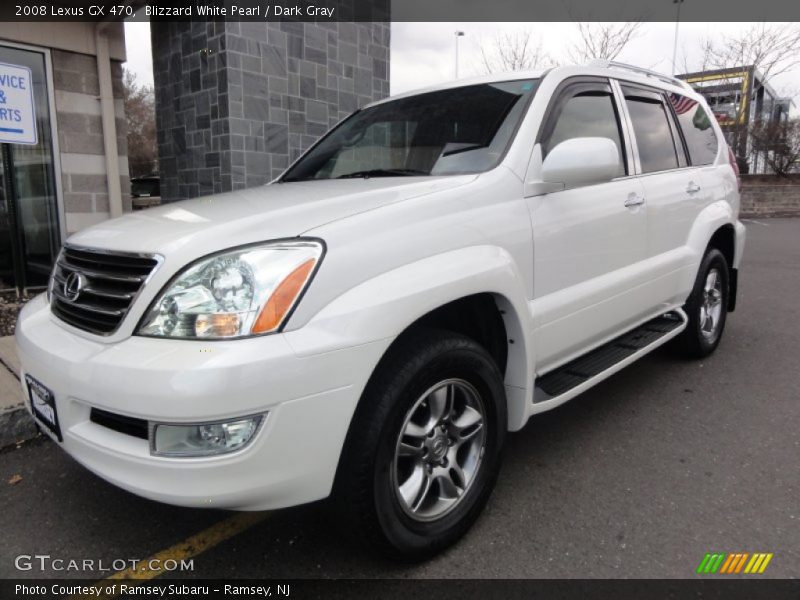 Blizzard White Pearl / Dark Gray 2008 Lexus GX 470