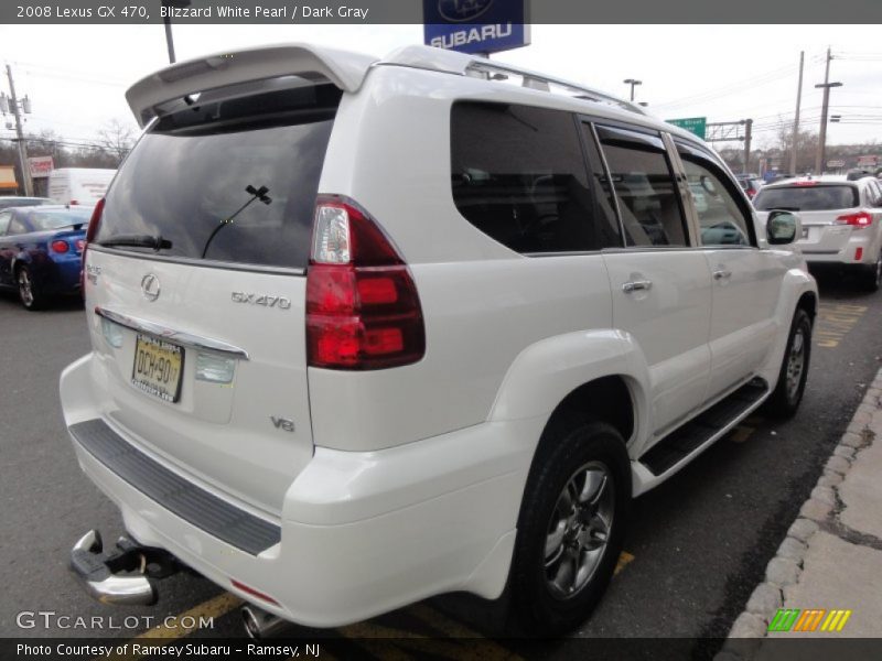 Blizzard White Pearl / Dark Gray 2008 Lexus GX 470