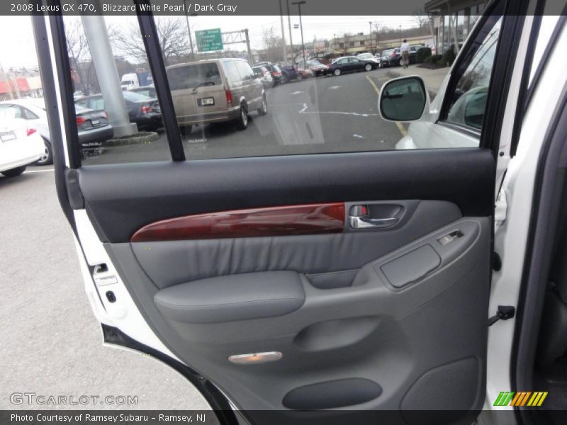 Blizzard White Pearl / Dark Gray 2008 Lexus GX 470