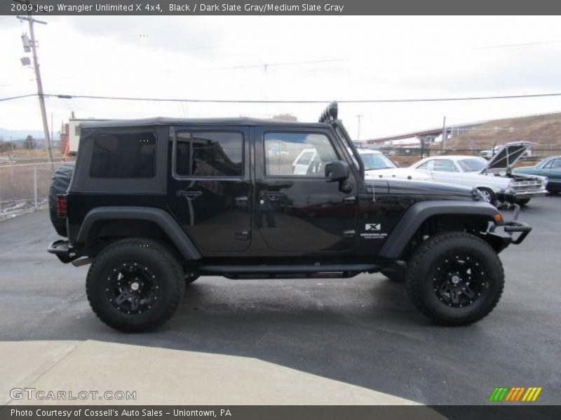 Black / Dark Slate Gray/Medium Slate Gray 2009 Jeep Wrangler Unlimited X 4x4