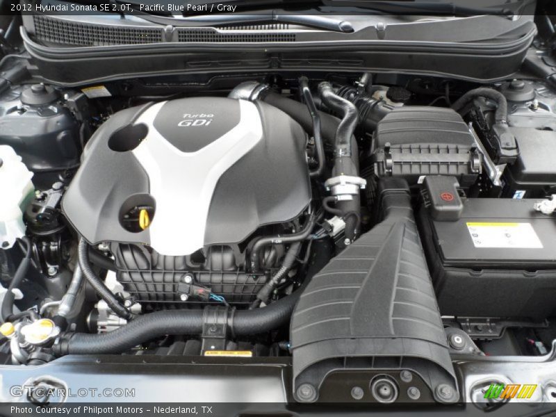  2012 Sonata SE 2.0T Engine - 2.0 Liter GDI Turbocharged DOHC 16-Valve D-CVVT 4 Cylinder