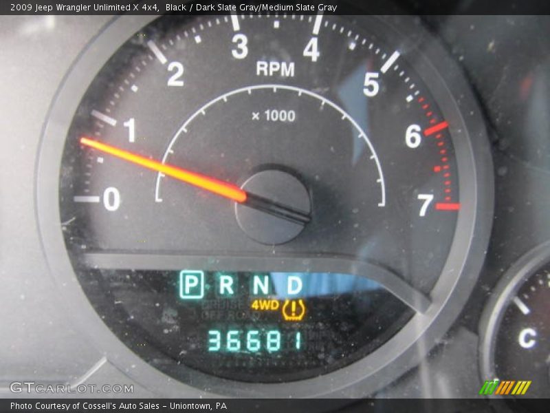 Black / Dark Slate Gray/Medium Slate Gray 2009 Jeep Wrangler Unlimited X 4x4
