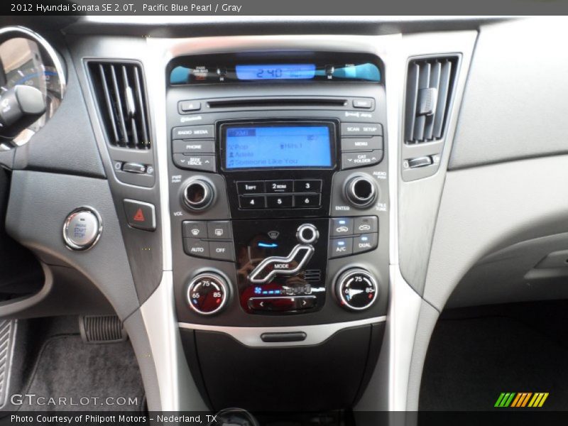 Controls of 2012 Sonata SE 2.0T