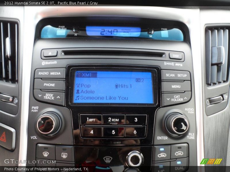Controls of 2012 Sonata SE 2.0T