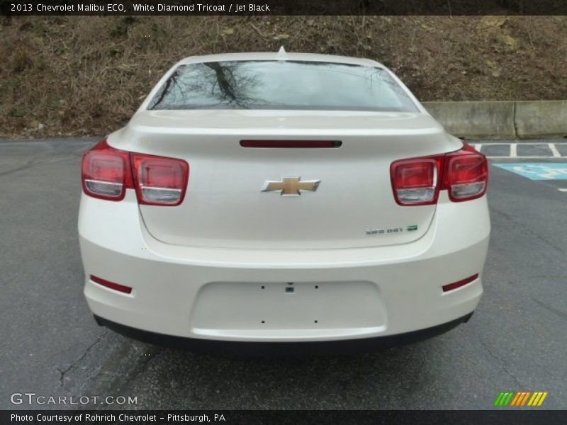 White Diamond Tricoat / Jet Black 2013 Chevrolet Malibu ECO