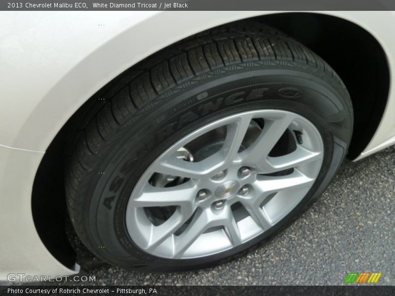 White Diamond Tricoat / Jet Black 2013 Chevrolet Malibu ECO