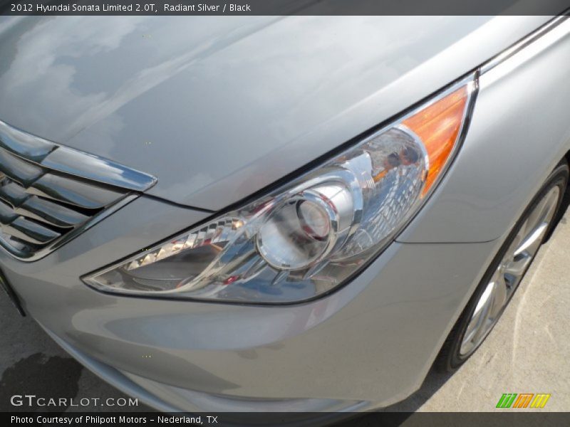 Radiant Silver / Black 2012 Hyundai Sonata Limited 2.0T