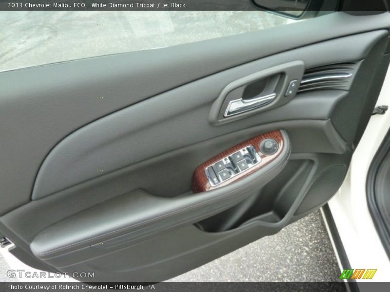White Diamond Tricoat / Jet Black 2013 Chevrolet Malibu ECO