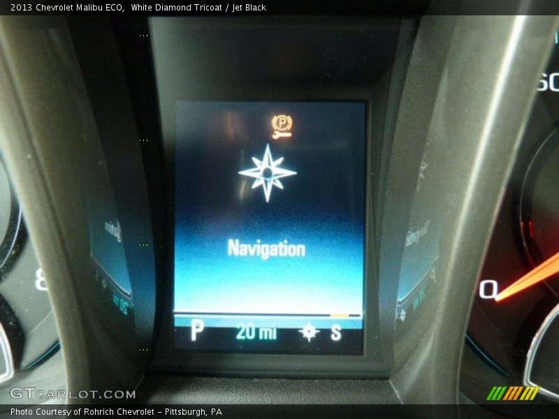 White Diamond Tricoat / Jet Black 2013 Chevrolet Malibu ECO