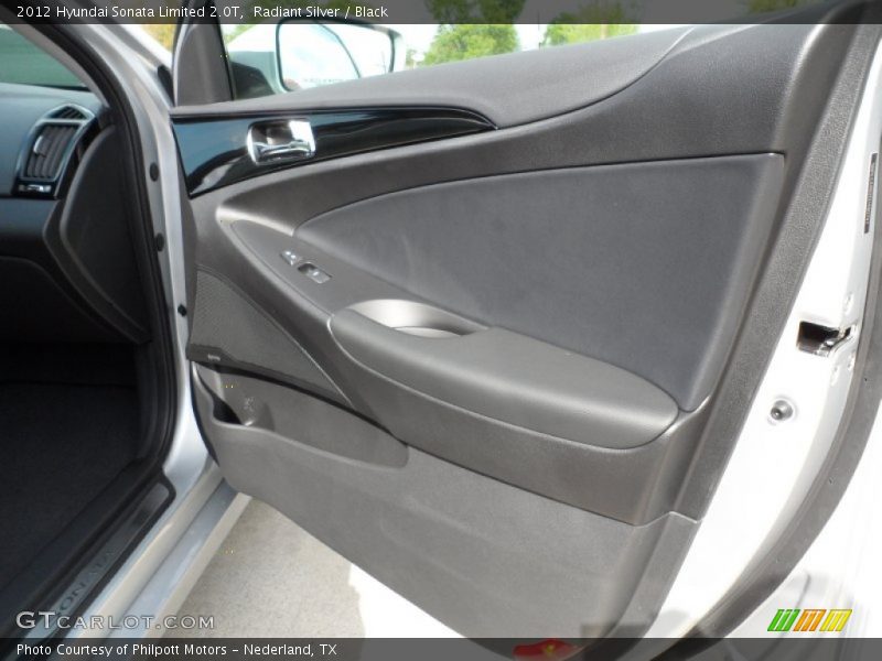Radiant Silver / Black 2012 Hyundai Sonata Limited 2.0T