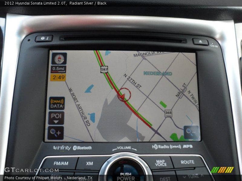 Radiant Silver / Black 2012 Hyundai Sonata Limited 2.0T