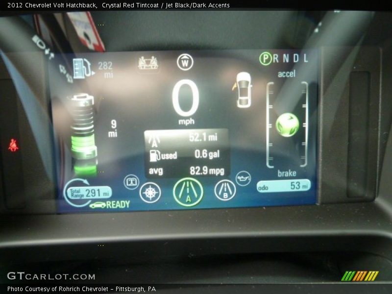 Crystal Red Tintcoat / Jet Black/Dark Accents 2012 Chevrolet Volt Hatchback