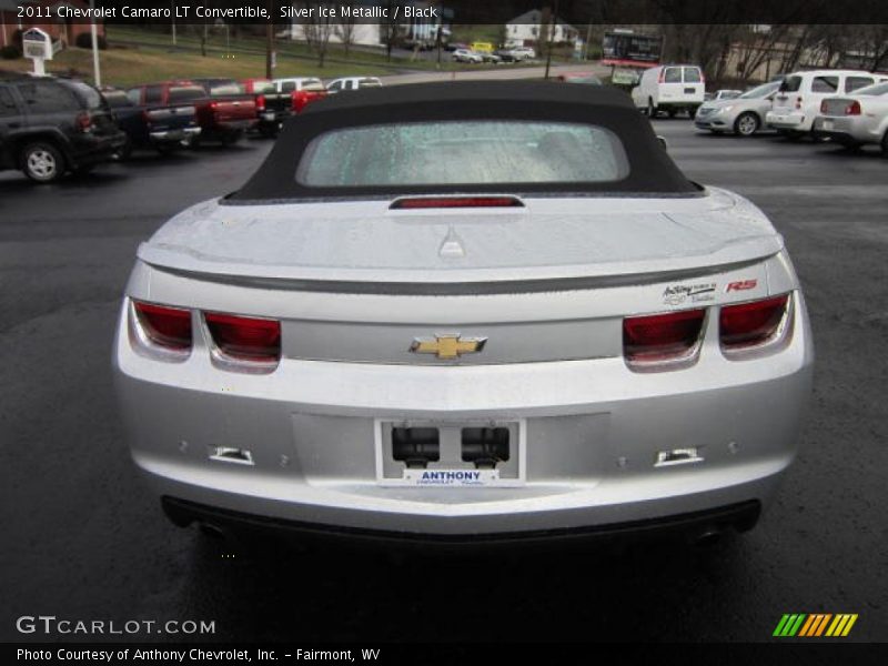 Silver Ice Metallic / Black 2011 Chevrolet Camaro LT Convertible