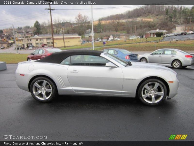 Silver Ice Metallic / Black 2011 Chevrolet Camaro LT Convertible