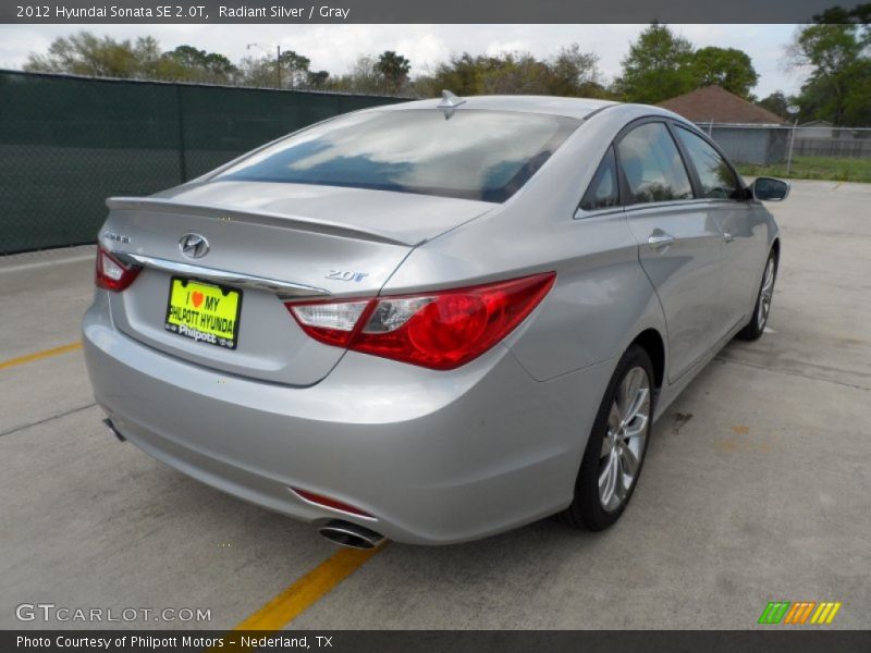 Radiant Silver / Gray 2012 Hyundai Sonata SE 2.0T