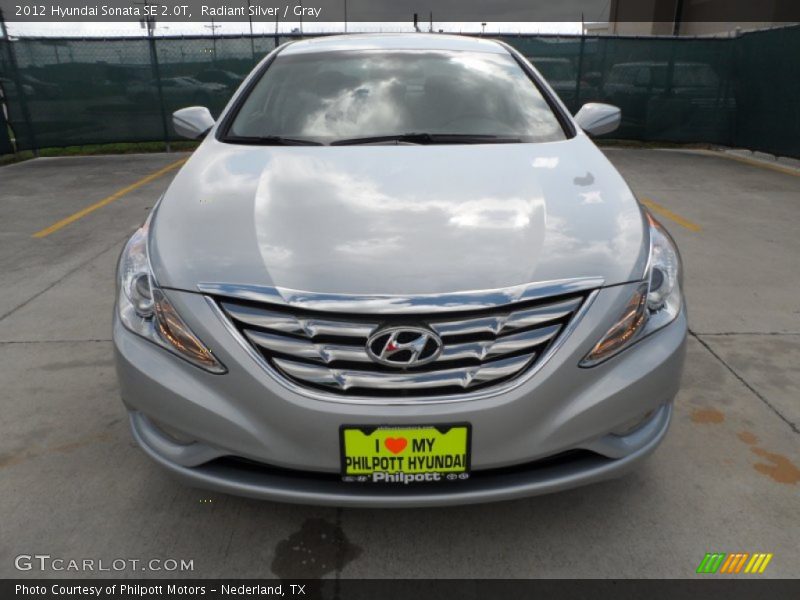 Radiant Silver / Gray 2012 Hyundai Sonata SE 2.0T