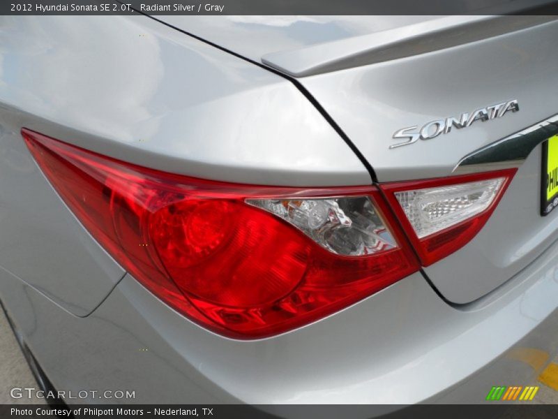 Radiant Silver / Gray 2012 Hyundai Sonata SE 2.0T