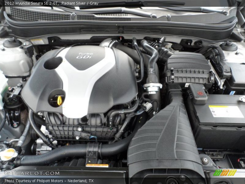  2012 Sonata SE 2.0T Engine - 2.0 Liter GDI Turbocharged DOHC 16-Valve D-CVVT 4 Cylinder