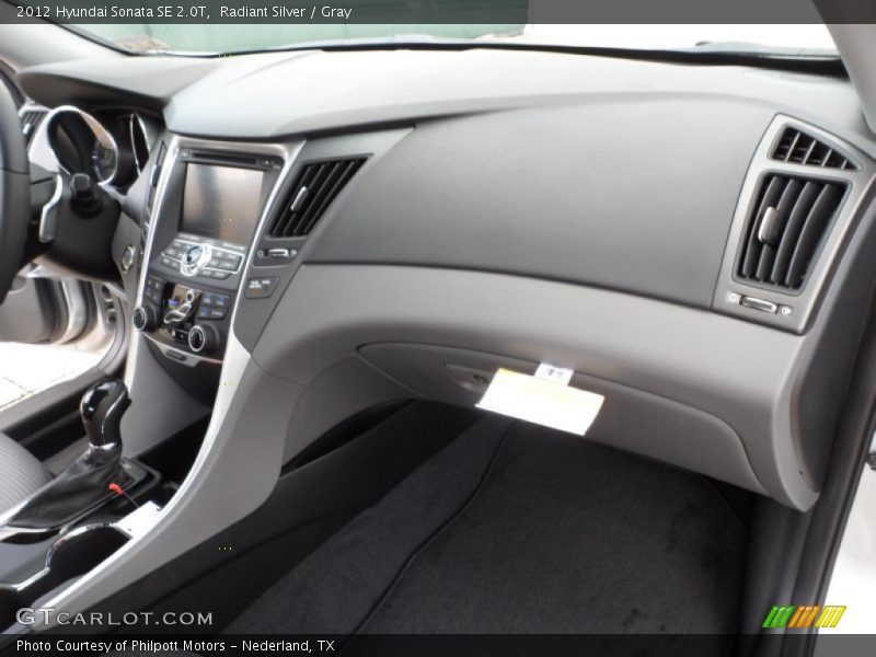 Dashboard of 2012 Sonata SE 2.0T