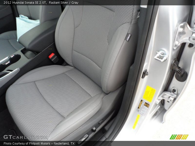 Radiant Silver / Gray 2012 Hyundai Sonata SE 2.0T