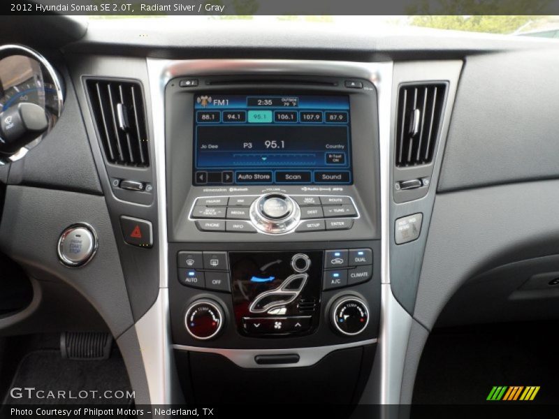 Controls of 2012 Sonata SE 2.0T