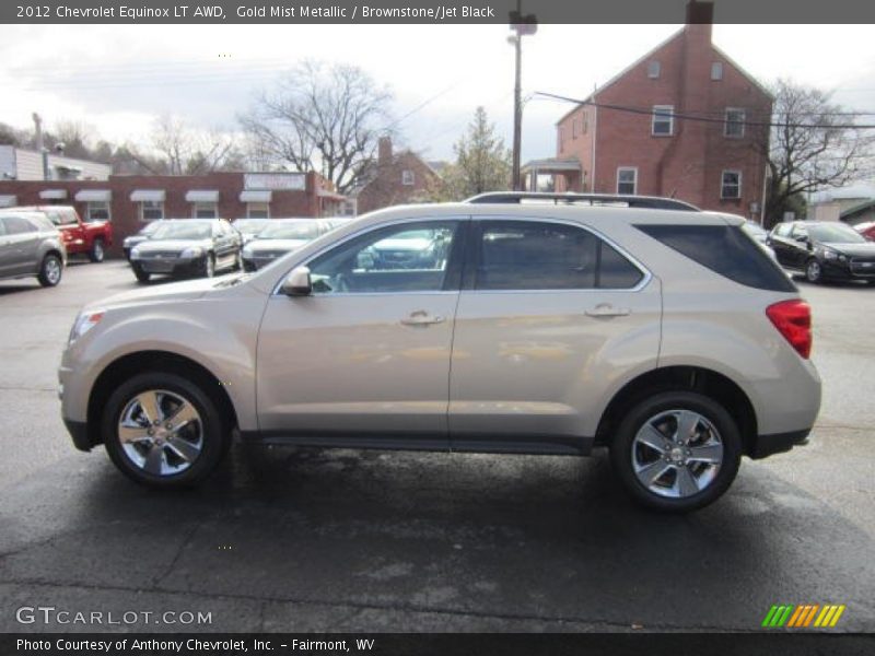 Gold Mist Metallic / Brownstone/Jet Black 2012 Chevrolet Equinox LT AWD