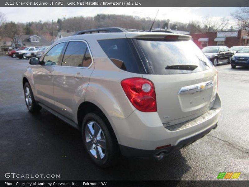 Gold Mist Metallic / Brownstone/Jet Black 2012 Chevrolet Equinox LT AWD