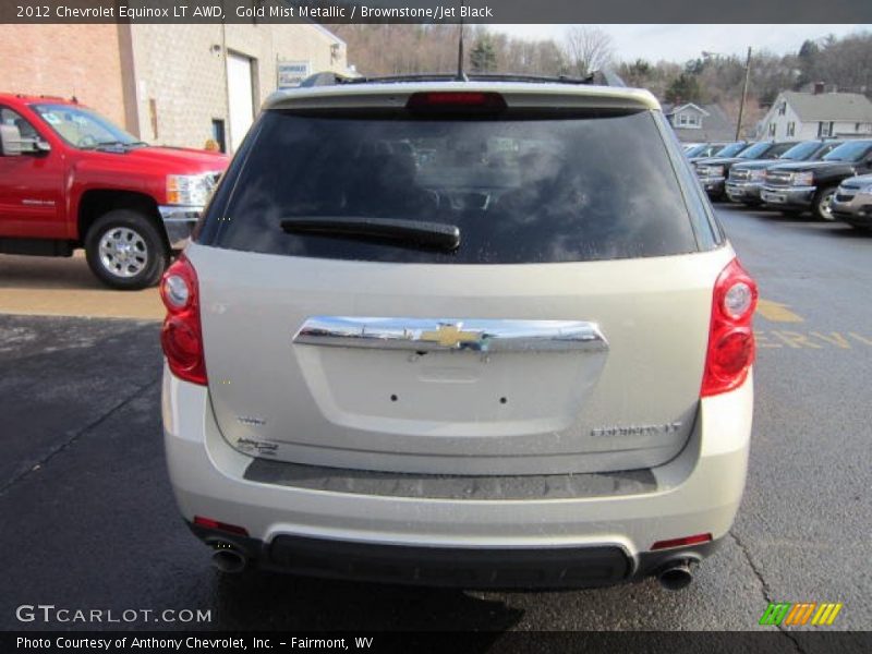 Gold Mist Metallic / Brownstone/Jet Black 2012 Chevrolet Equinox LT AWD