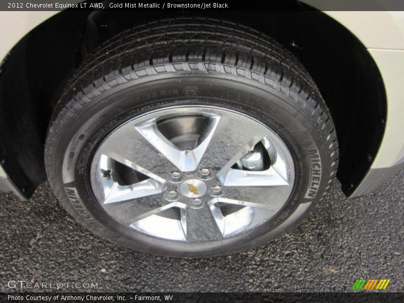 Gold Mist Metallic / Brownstone/Jet Black 2012 Chevrolet Equinox LT AWD