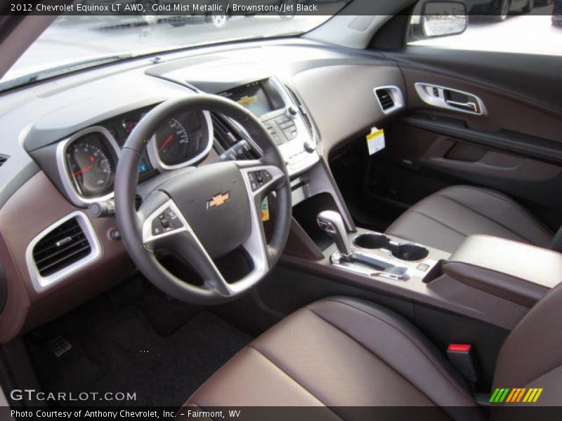 Gold Mist Metallic / Brownstone/Jet Black 2012 Chevrolet Equinox LT AWD