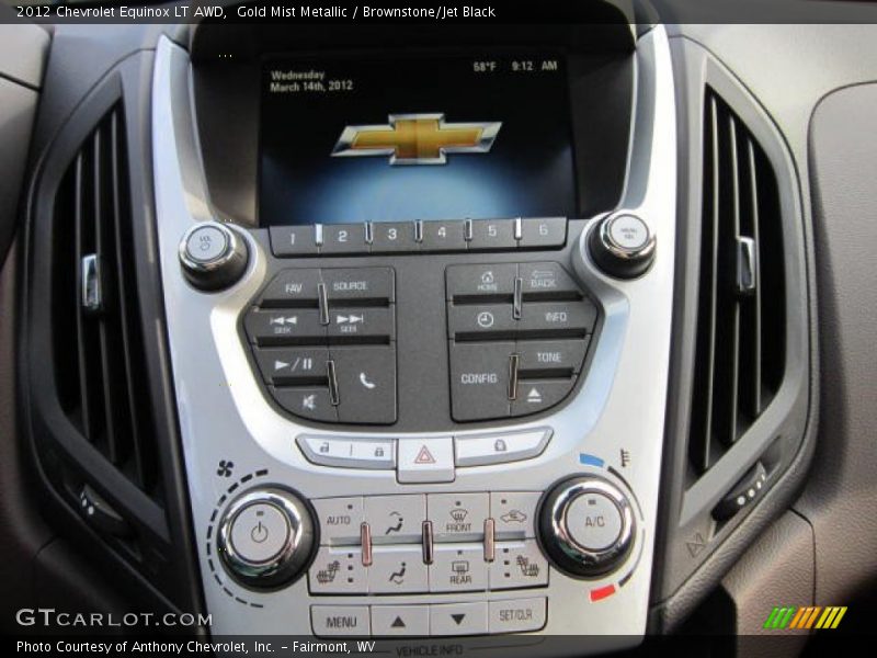Gold Mist Metallic / Brownstone/Jet Black 2012 Chevrolet Equinox LT AWD