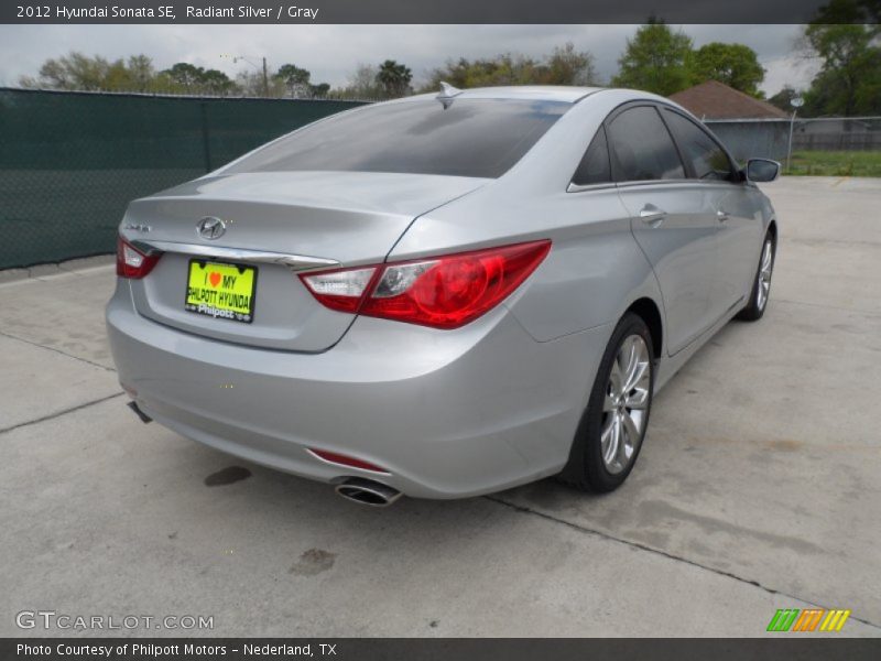 Radiant Silver / Gray 2012 Hyundai Sonata SE