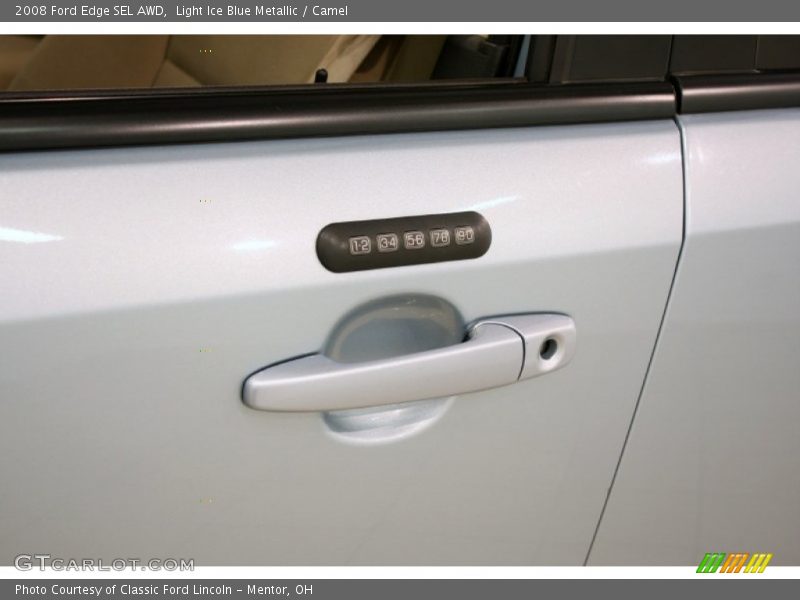 Light Ice Blue Metallic / Camel 2008 Ford Edge SEL AWD