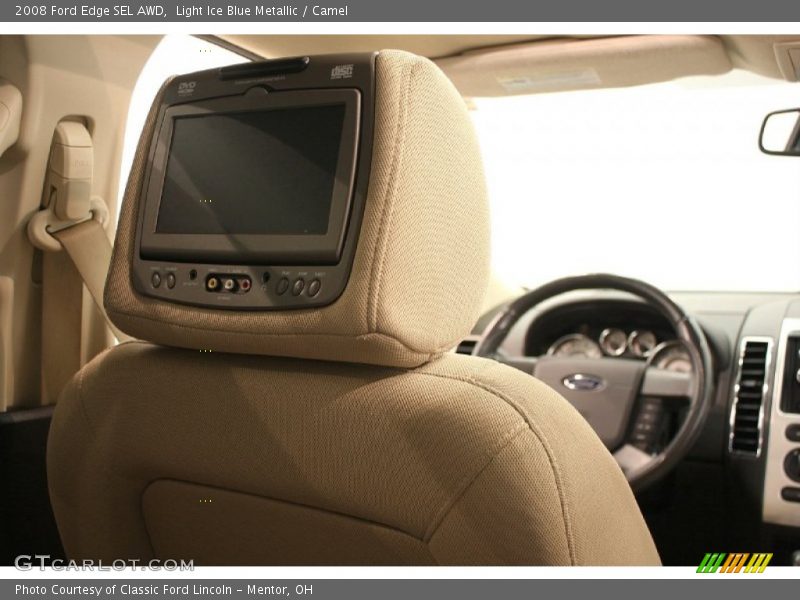 Light Ice Blue Metallic / Camel 2008 Ford Edge SEL AWD