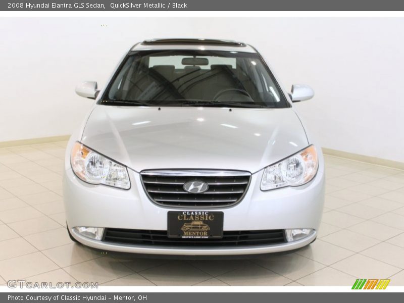 QuickSilver Metallic / Black 2008 Hyundai Elantra GLS Sedan
