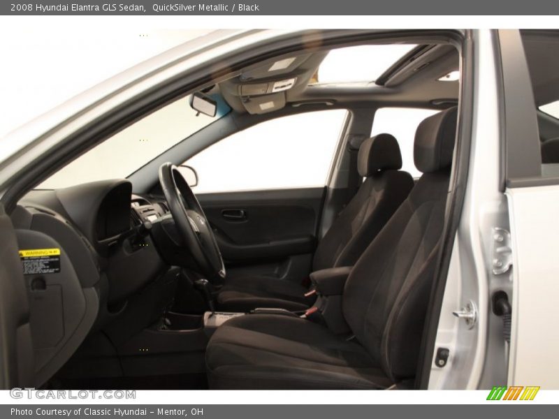 QuickSilver Metallic / Black 2008 Hyundai Elantra GLS Sedan