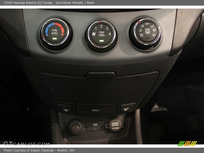 QuickSilver Metallic / Black 2008 Hyundai Elantra GLS Sedan