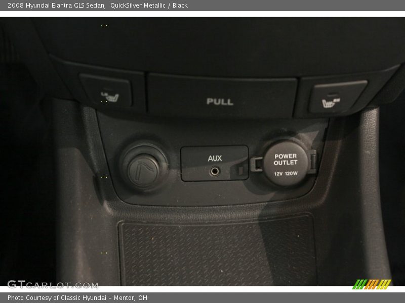 QuickSilver Metallic / Black 2008 Hyundai Elantra GLS Sedan