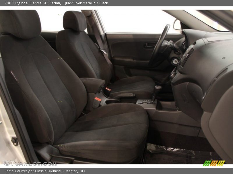 QuickSilver Metallic / Black 2008 Hyundai Elantra GLS Sedan