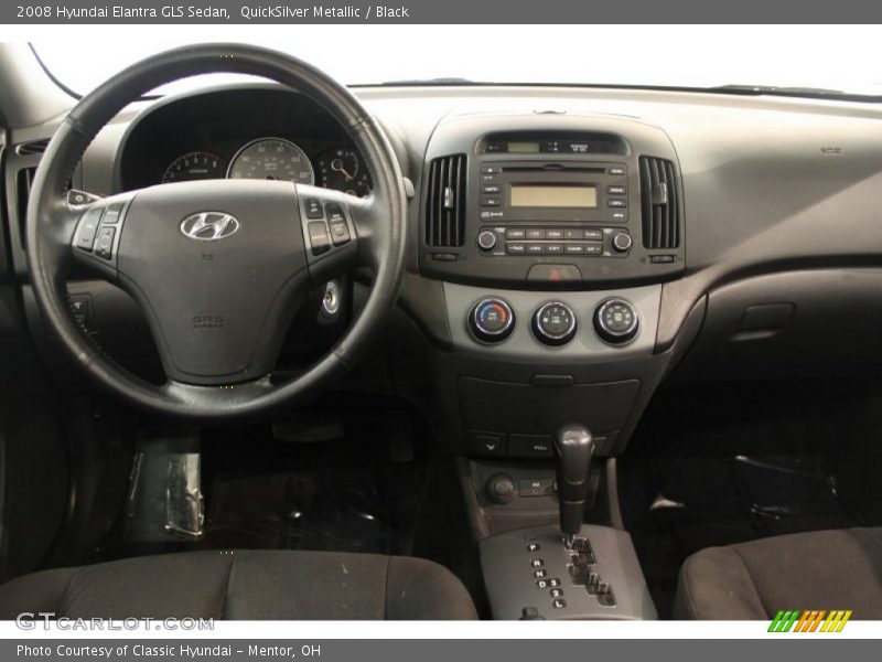 QuickSilver Metallic / Black 2008 Hyundai Elantra GLS Sedan