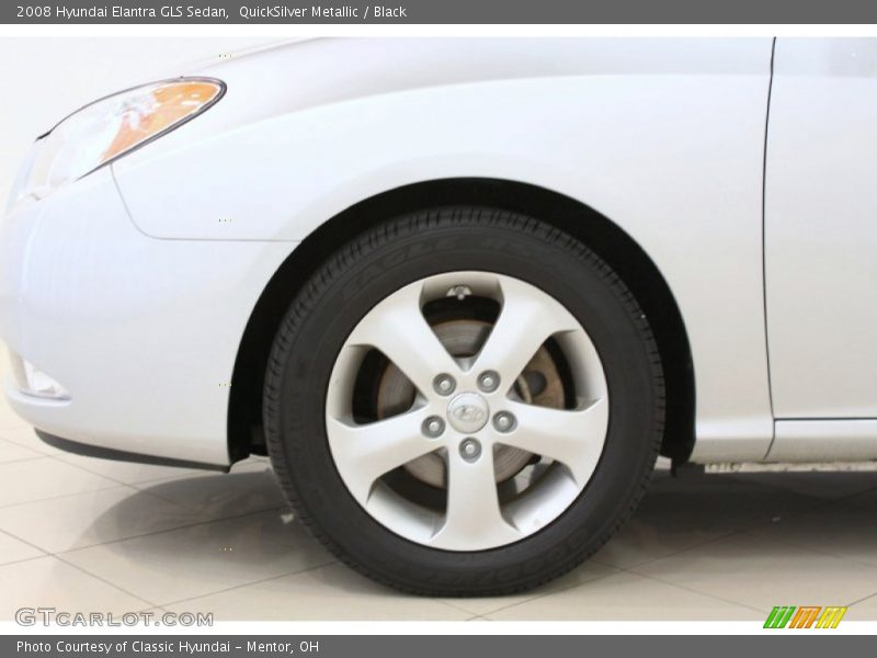 QuickSilver Metallic / Black 2008 Hyundai Elantra GLS Sedan