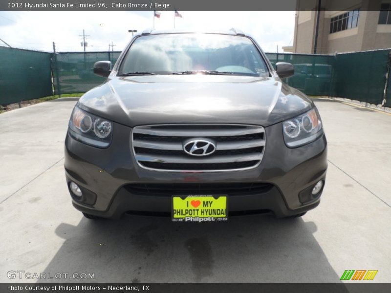 Cabo Bronze / Beige 2012 Hyundai Santa Fe Limited V6