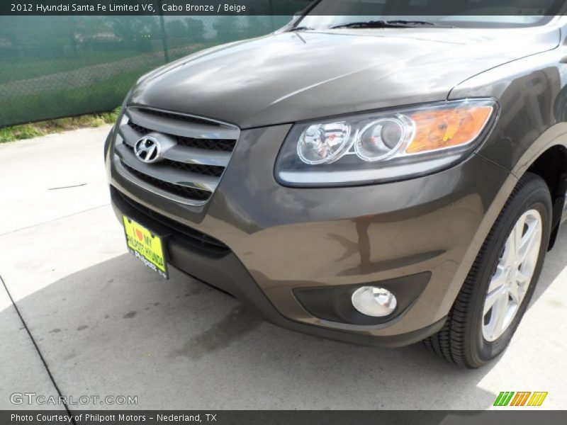 Cabo Bronze / Beige 2012 Hyundai Santa Fe Limited V6