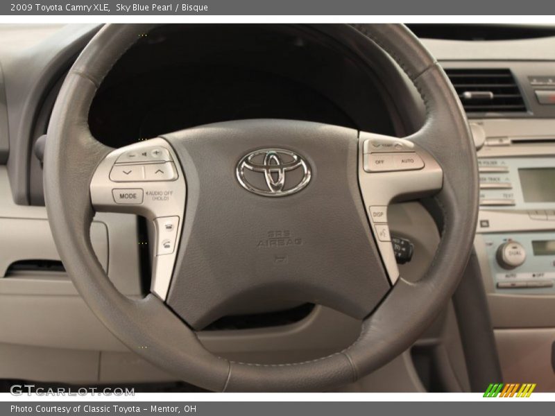 Sky Blue Pearl / Bisque 2009 Toyota Camry XLE