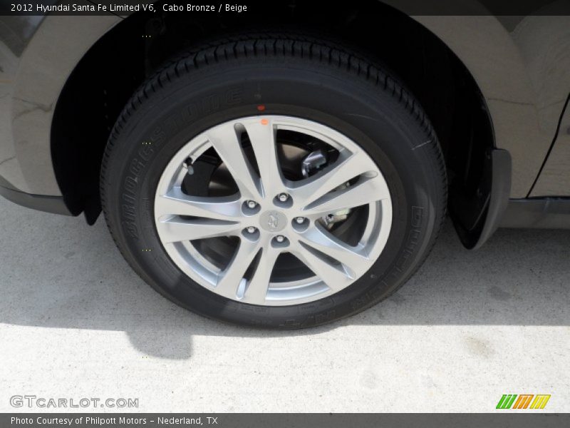 Cabo Bronze / Beige 2012 Hyundai Santa Fe Limited V6