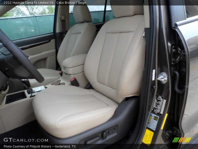 Cabo Bronze / Beige 2012 Hyundai Santa Fe Limited V6