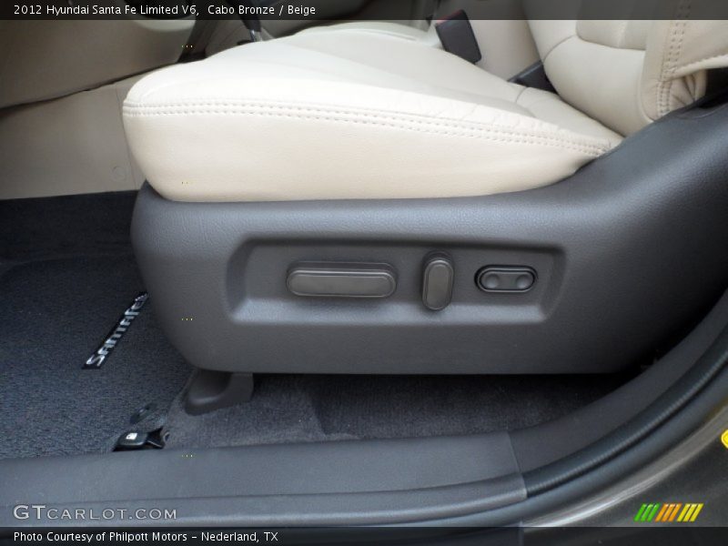 Cabo Bronze / Beige 2012 Hyundai Santa Fe Limited V6